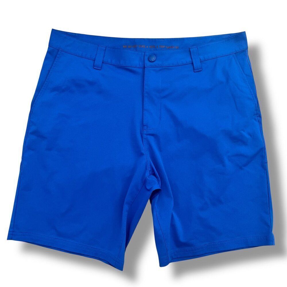 Rhone Men's Blue 9" Versatile Commuter Stretch Golf Lifestyle Short Size 35